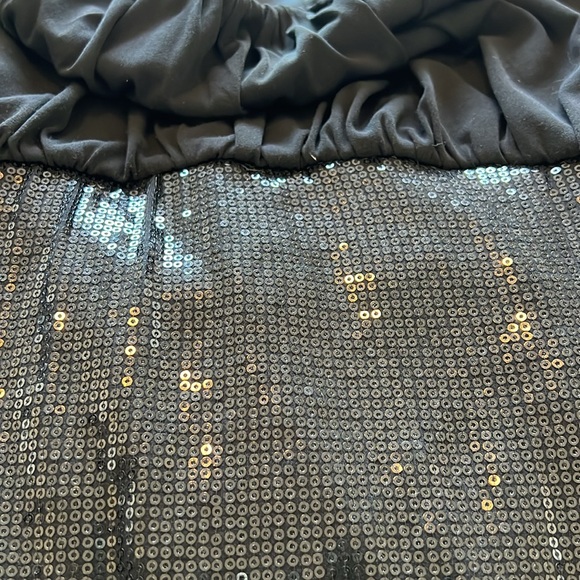 TAHARI ASL SEQUINED DRESS CINCHED SLEEVES ~ SIZE 14 - Picture 8 of 10